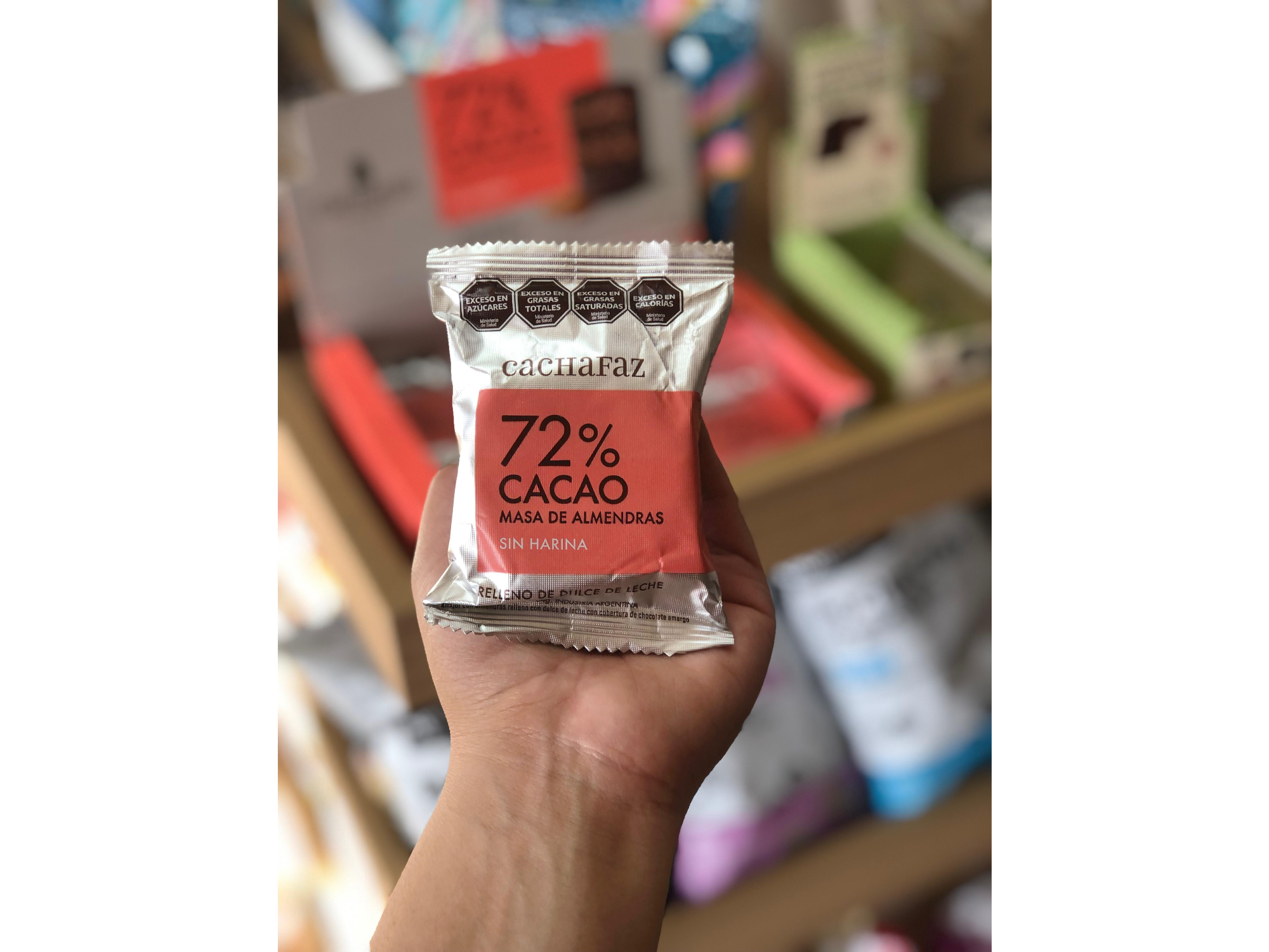 ALFAJOR  DE ALMENDRAS %72 CACAO