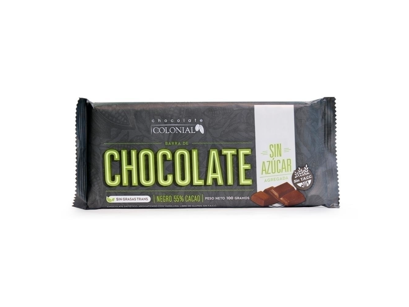 CHOCOLATE SIN AZUCAR 55%