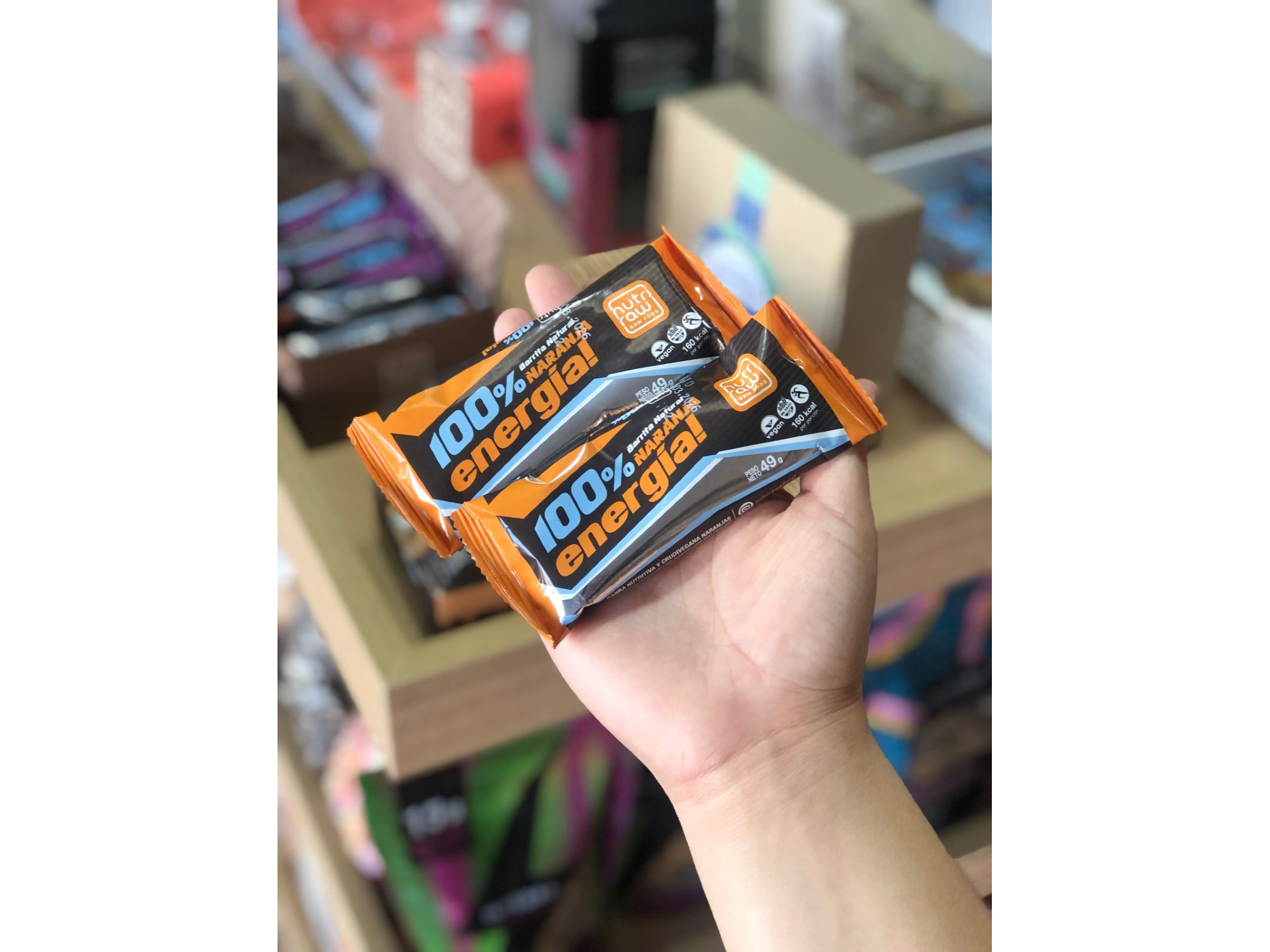 BARRITAS ENERGETICAS NUTRIRAW  NARANJA