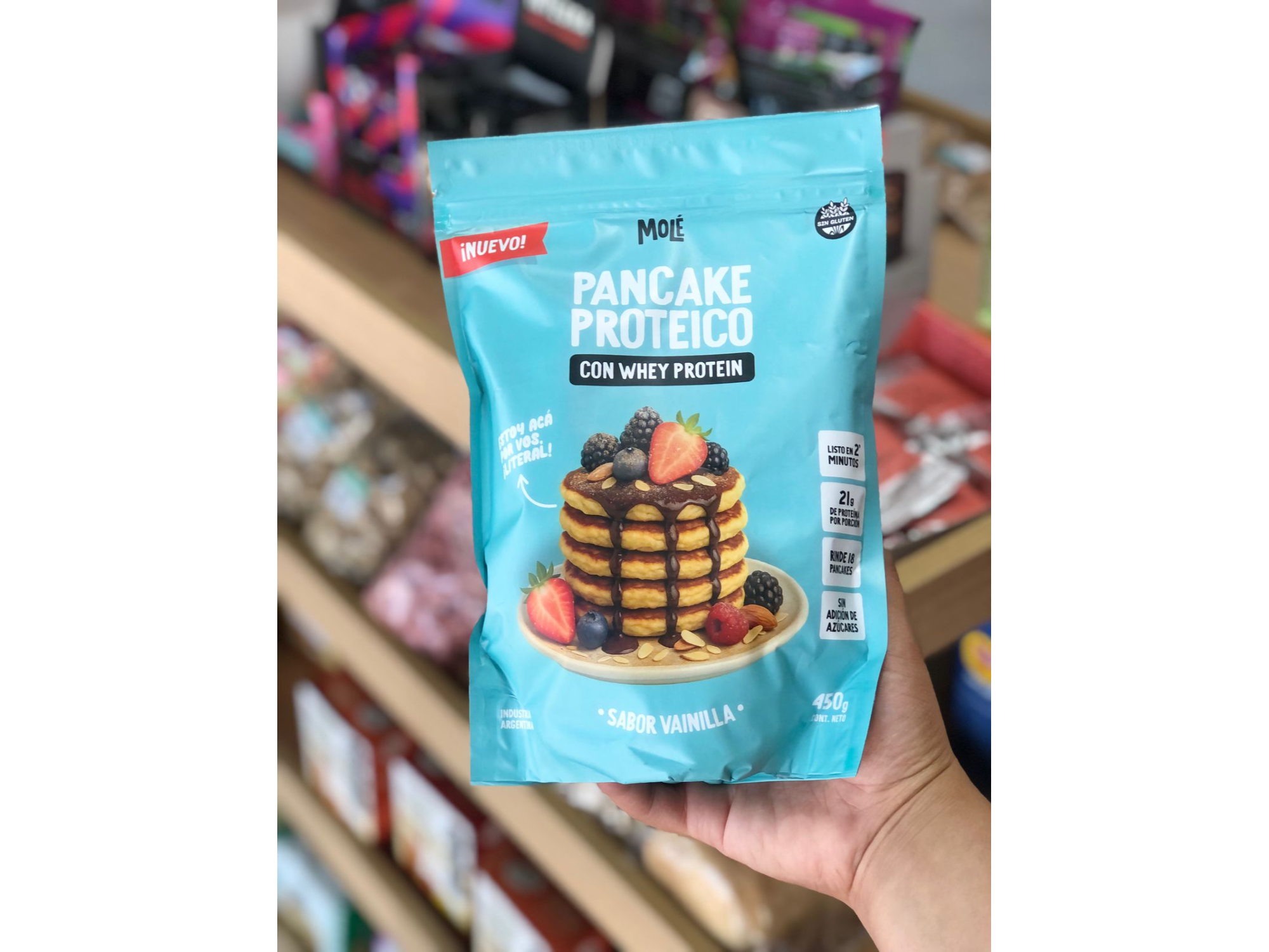 PANCAKES PROTEICOS MOLE