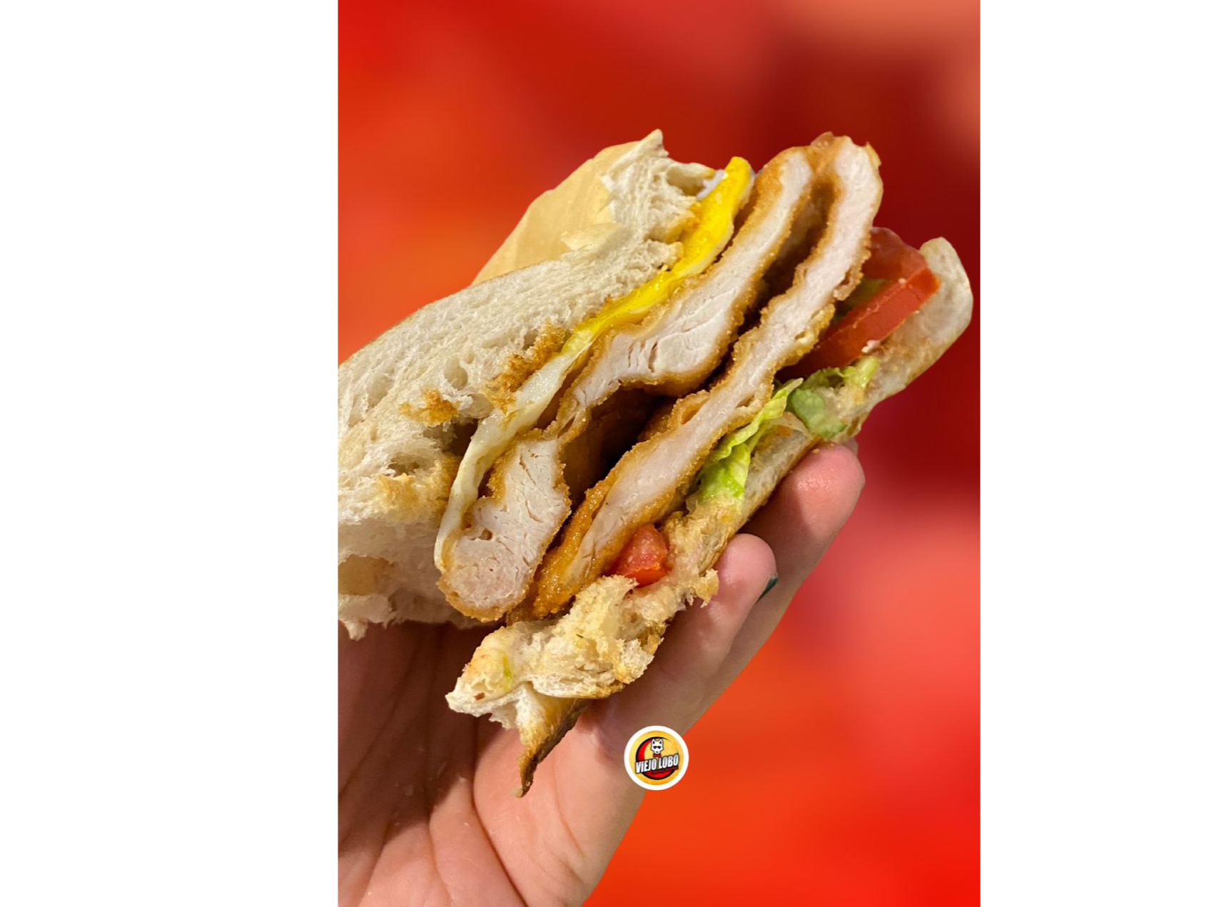 Que milanesa de pollo !! de Viejolobo
