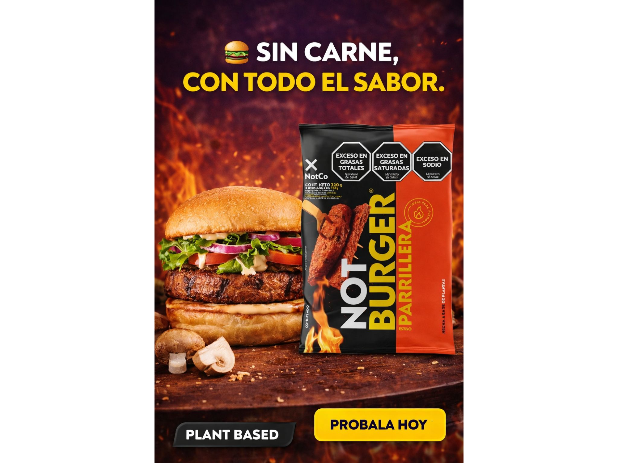 NOT BURGER PARILLERA (SIMPLE)