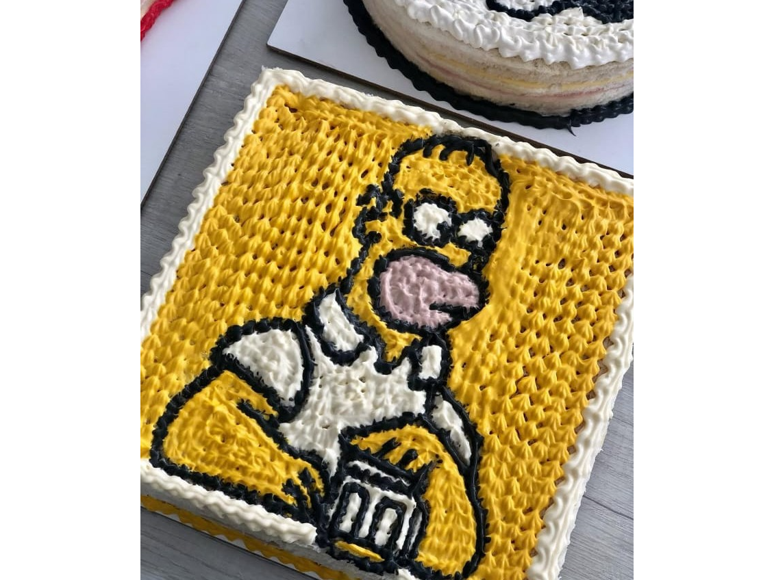 Torta salada con decoración