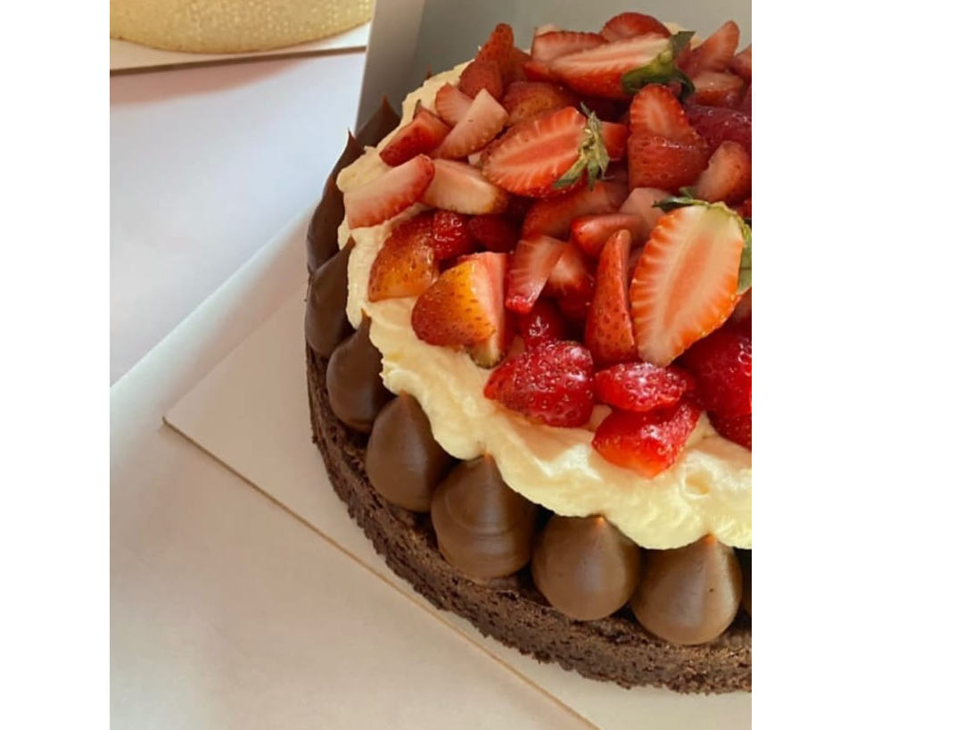 T. Brownie con frutillas