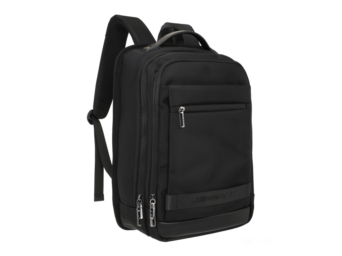 Mochila Porta Notebook Jenbach 2 Compartimientos. Negro. Art 541