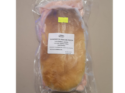 PAN DE PIZZA CON JAMON Y QUESO