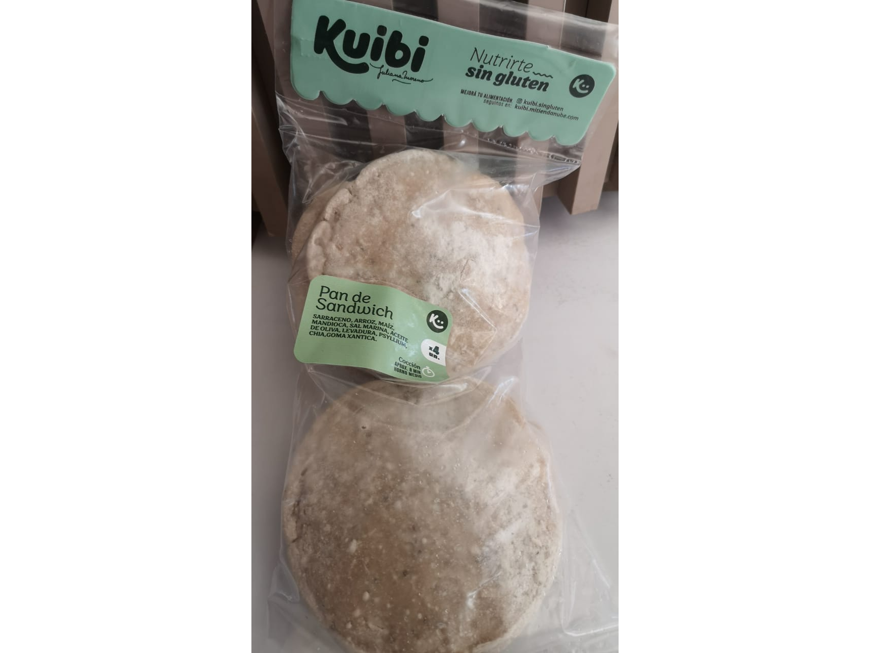 Pan de sandwich sin gluten