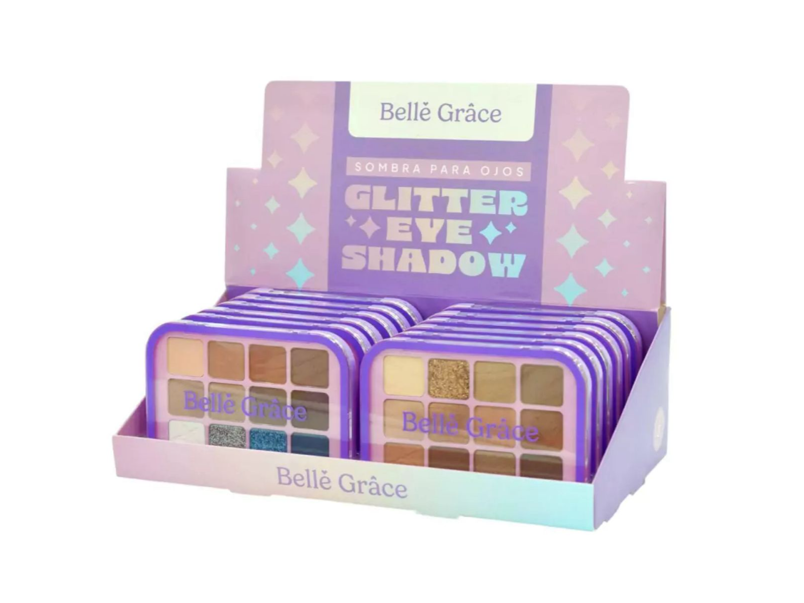 PALETA DE SOMBRAS X12 CON GLITTER
