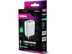 Cargador + usb tipoC SOUL 2.4A