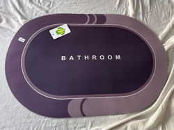 ALFOMBRA BATHROOM MORADA