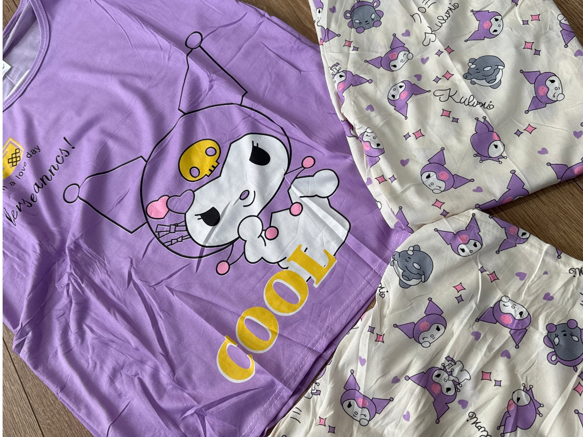 PIJAMA 3 PIEZAS KUROMI VIOLETA