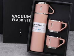 SET DE TERMO CON TAZAS ROSA
