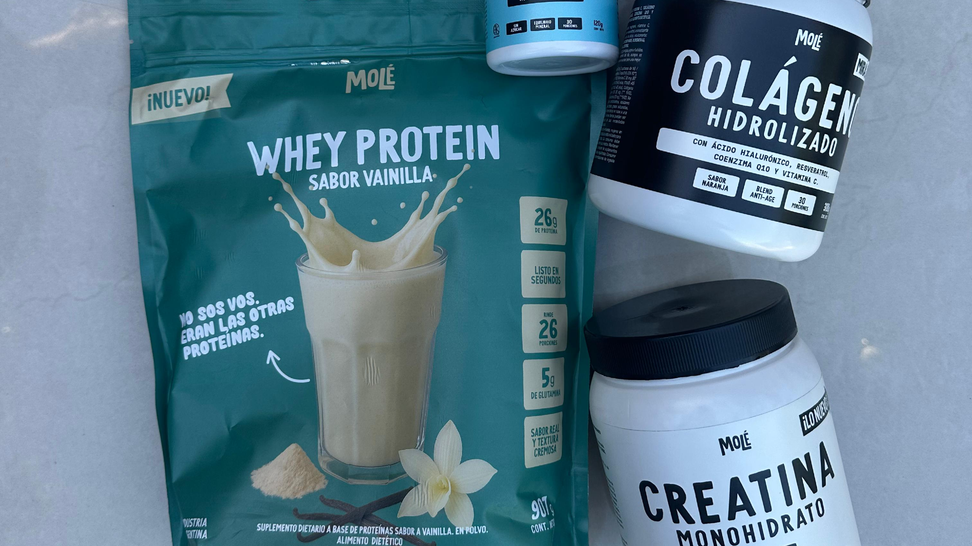 Productos Mole sin tacc (barritas, suplementos, Pancake, etc)