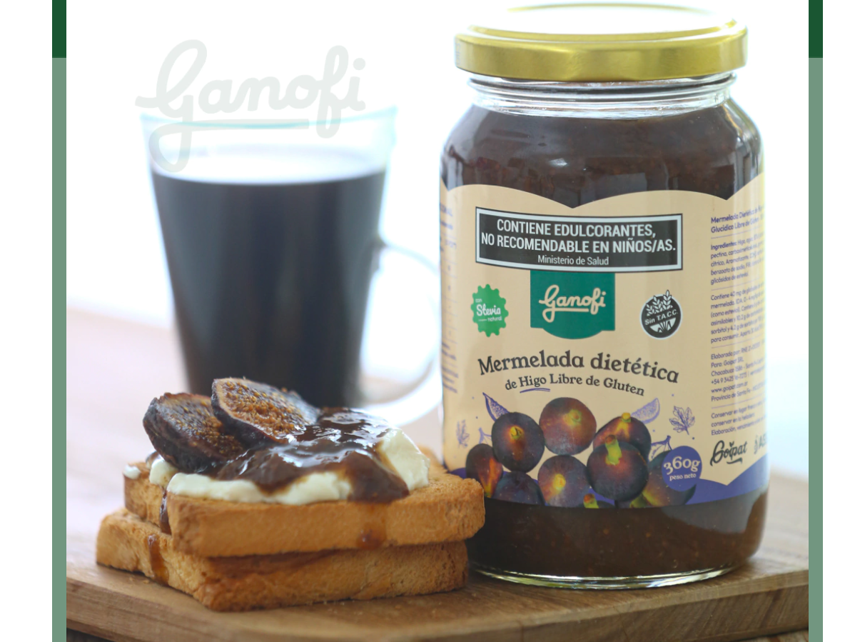 Mermelada de arándanos con stevia sin tacc