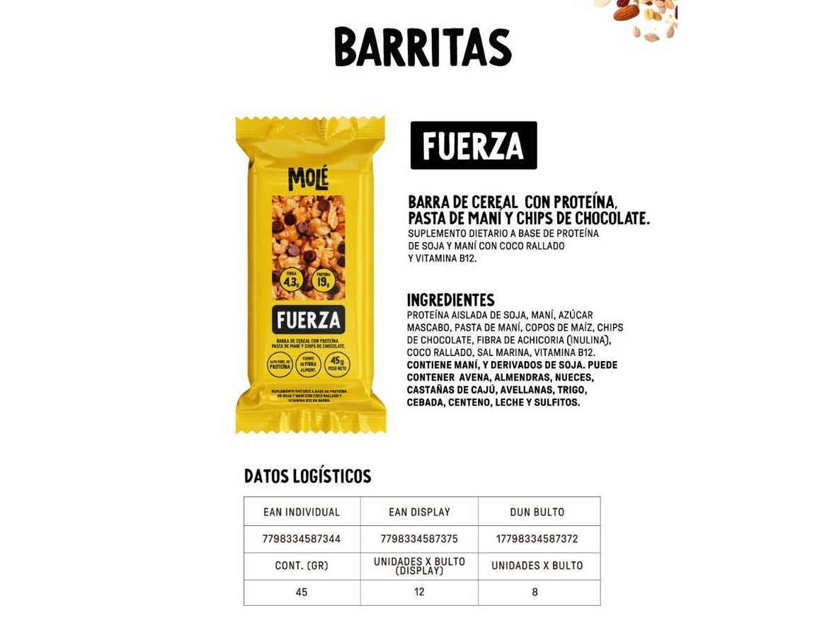 Barritas Proteicas Fuerza