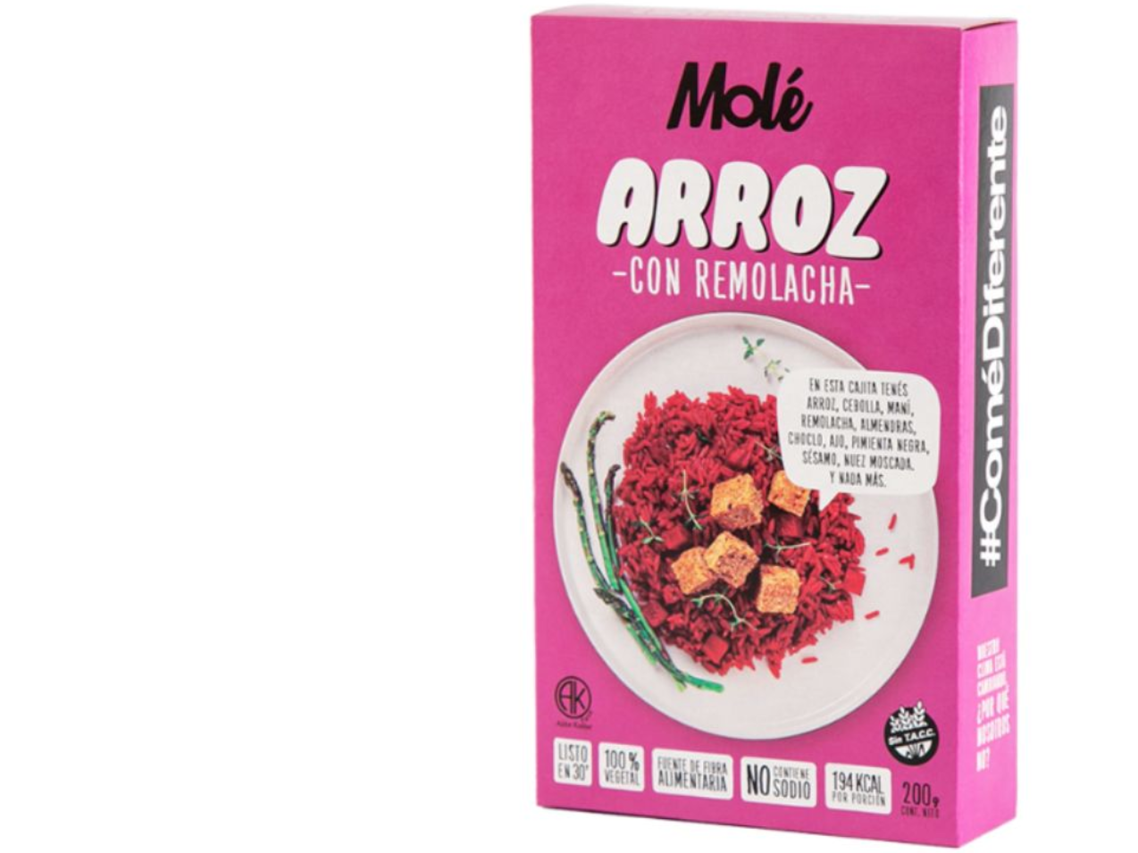 Arroz con remolacha sin tacc