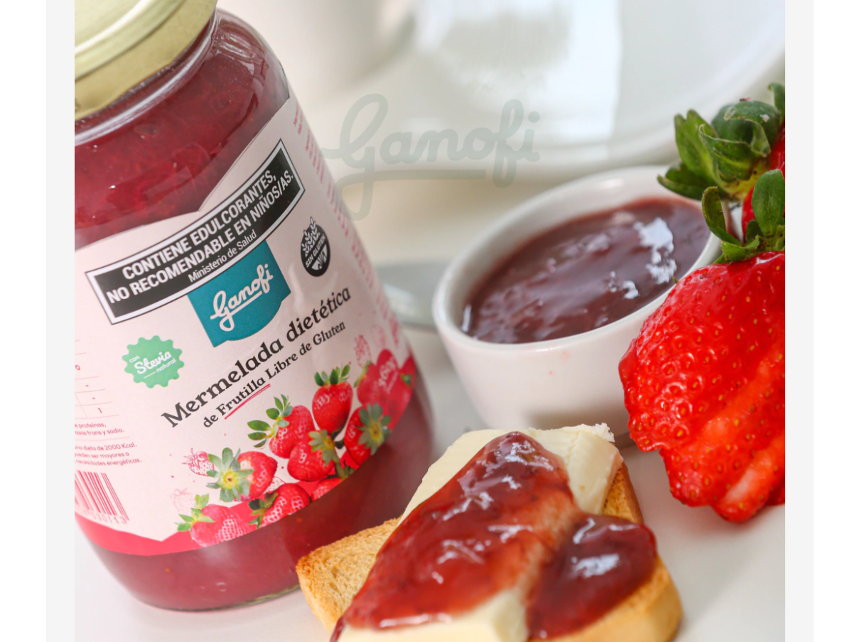 Mermelada de frutilla con stevia sin tacc