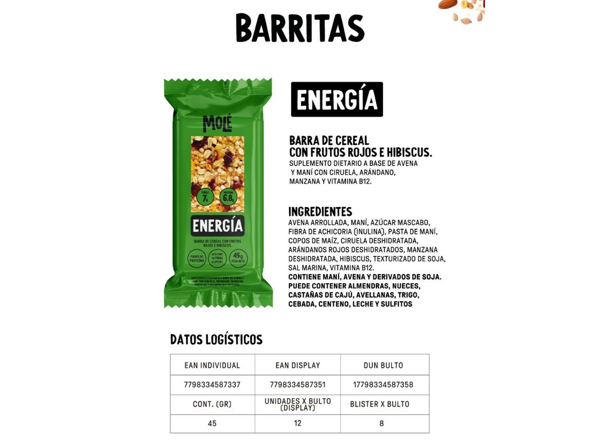 Barritas Proteicas Energía