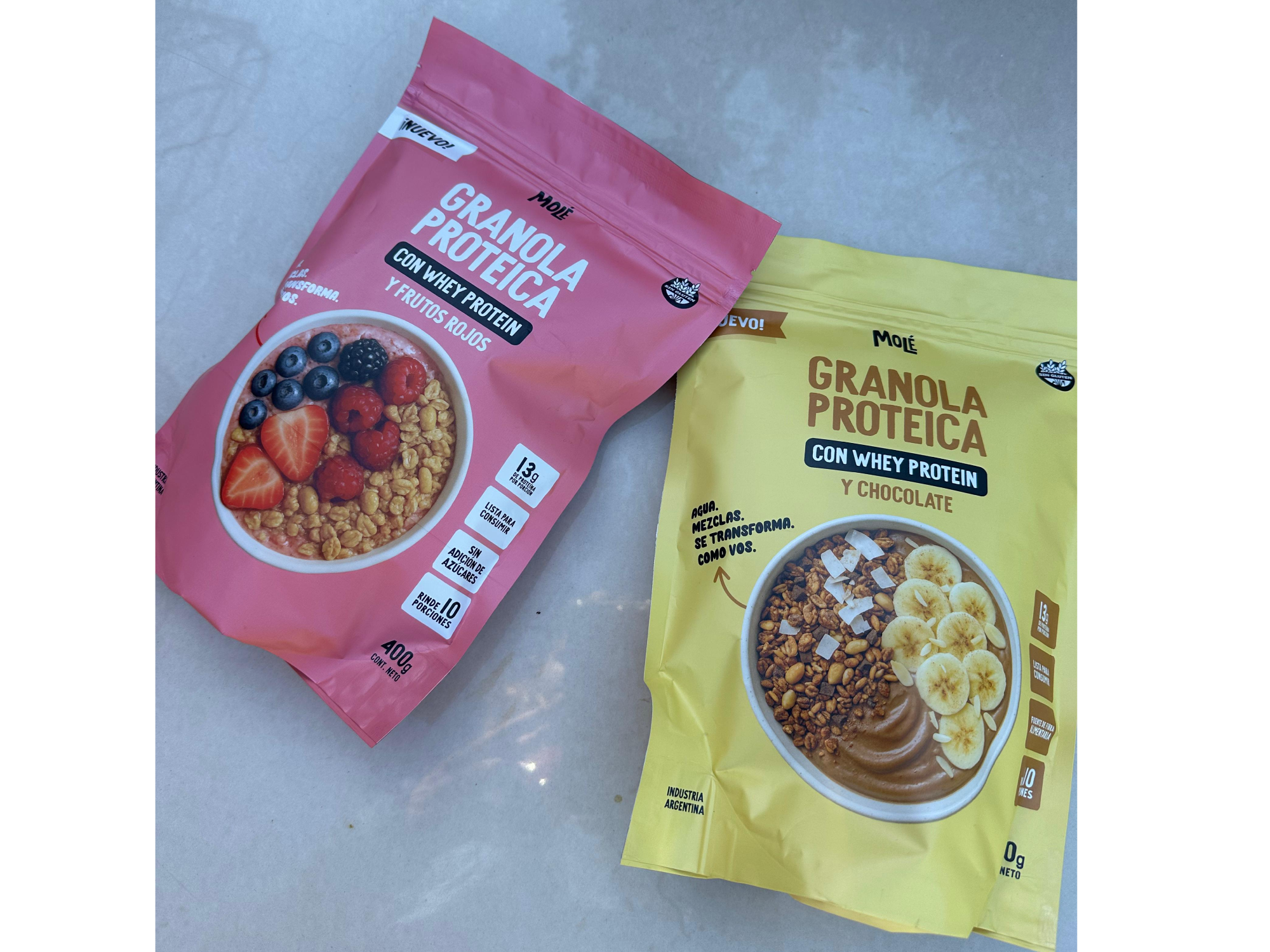 Granolas proteicas sin tacc