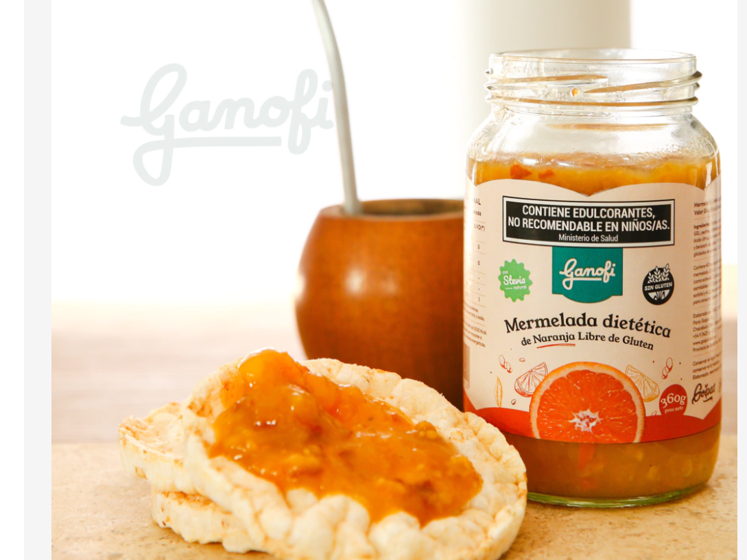 Mermelada de durazno con stevia sin tacc