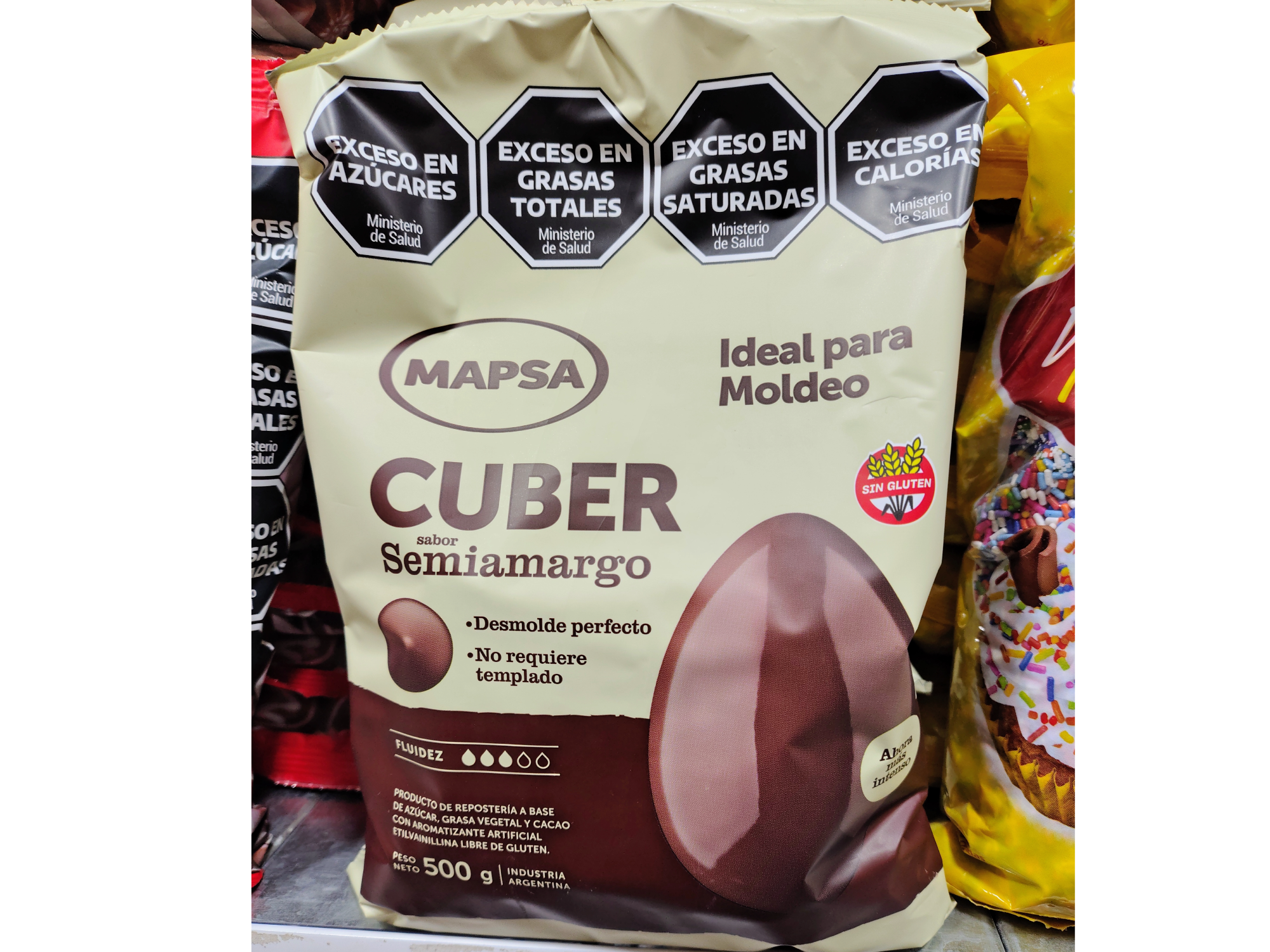 Chocolate para moldear MAPSA Sin tacc