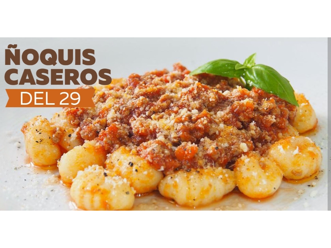 Martes 29. Ñoquis Caseros con Bolognesa