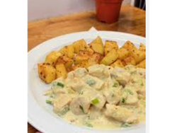 Miercoles 12. Pollo al Verdeo c/papas