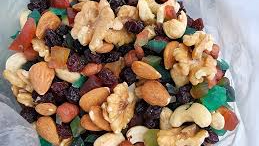 Frutos secos, granola, semillas y frutas deshidratadas