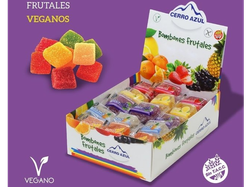 Bombón frutal vegano sin gluten Cerro Azul