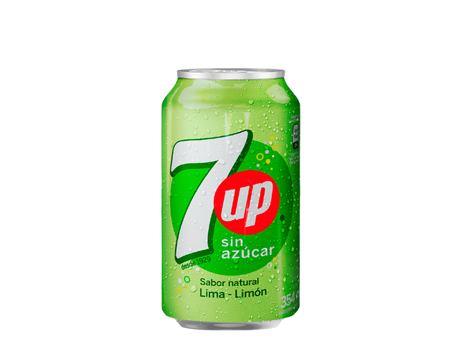 Lata 7up light  354ml