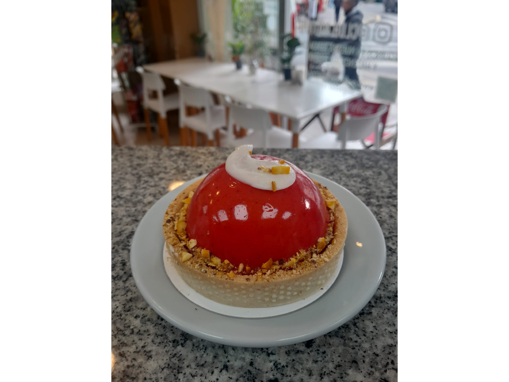 Domo Pistacho y Frambuesa