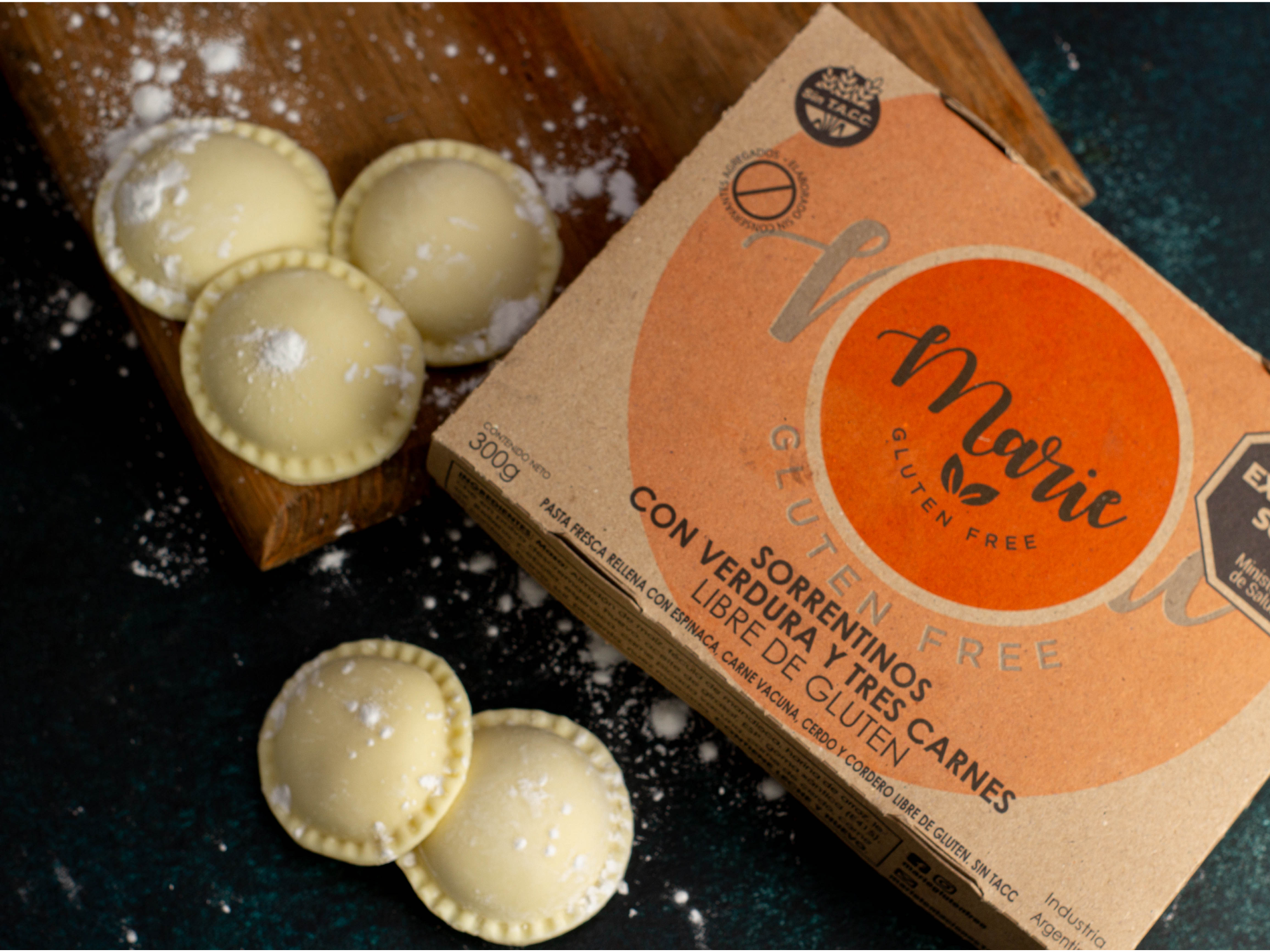 42-Sorrentinos de verdura y tres carnes (cordero, cerdo y vaca) - 300 gr.