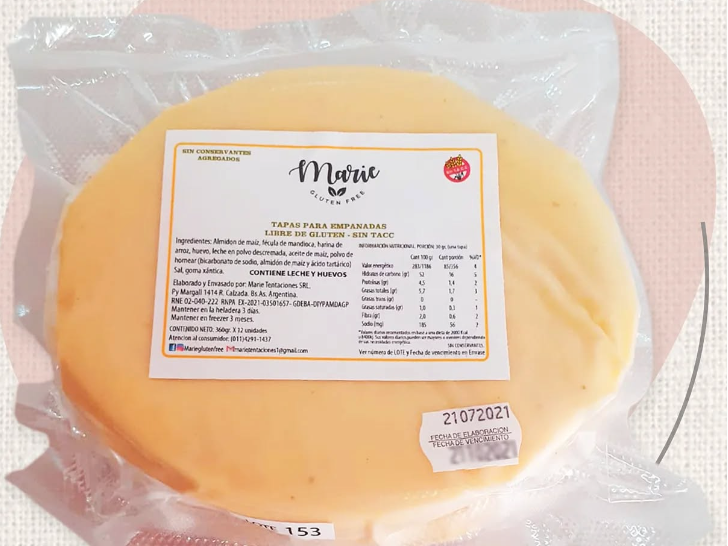 22-Tapas para empanadas clásicas (6u)