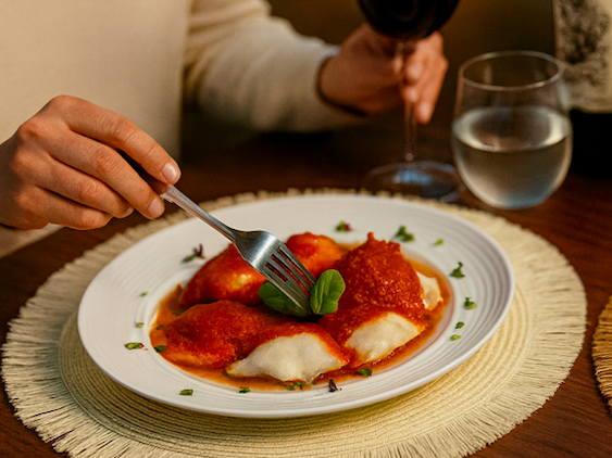 128-Raviolones de pollo y champigñon completo (x 10u)