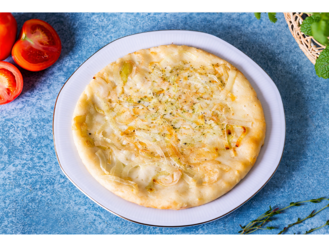 148-Prepizza de cebolla c/muzzarella x 250 gr.