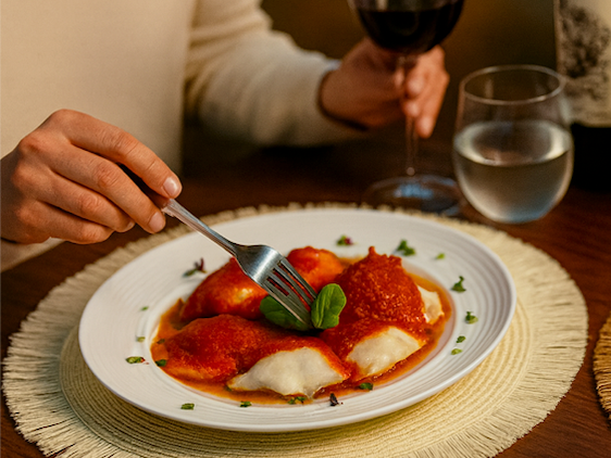 129-Raviolones de ricota completo (x 10u)