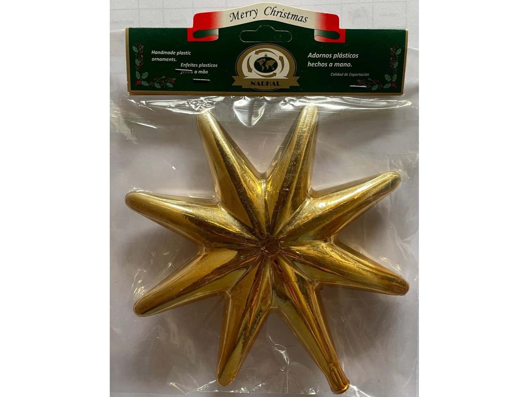 NAVIDAD PUNTAL ESTRELLA SATINADA - COD. 470