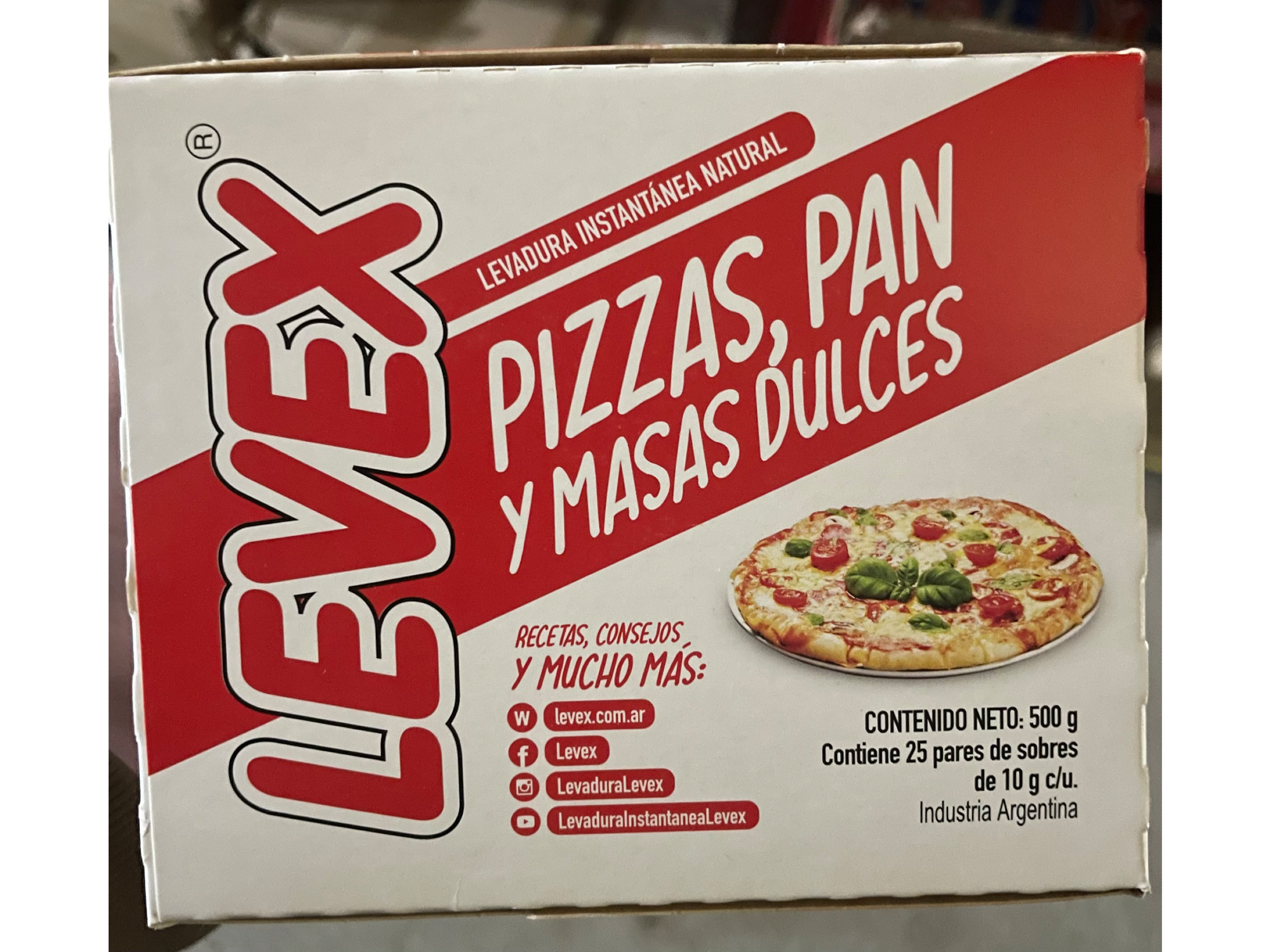 LEVADURA SECA EN CAJA - 25 pares de sobres