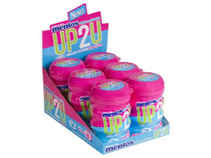 MENTOS GUM - CHICLES UP2U PACK x 6