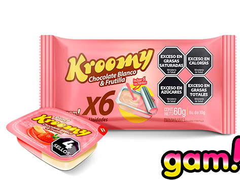 KROOMY CHOCO Y FRUTILLA PACK X 6