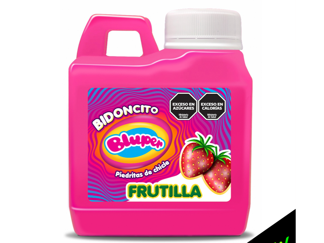 CHICLE BIDON FRUTILLA - Pack x4 unid