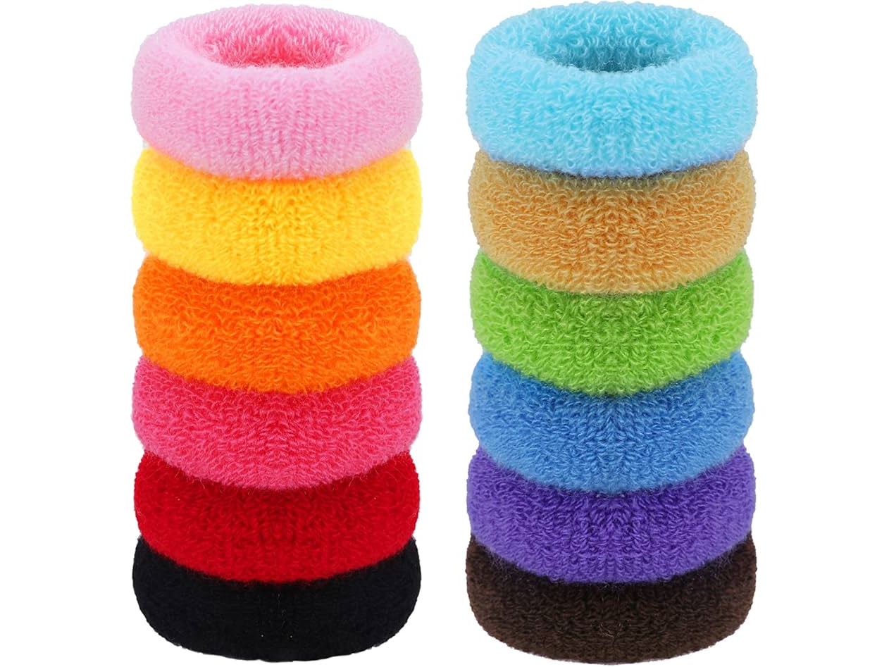 SET GOMITAS DE PELO ANCHAS X12 - COD 20878