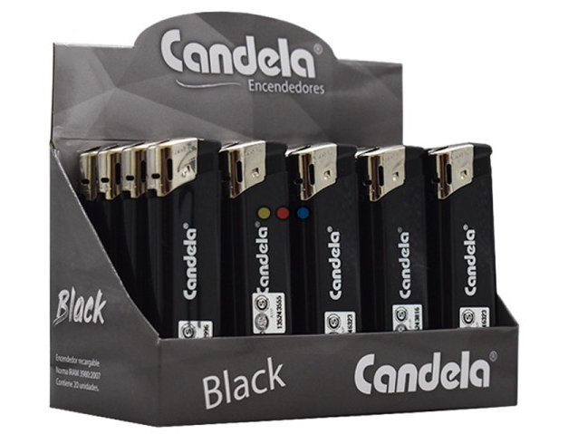 ENCENDEDOR CANDELA - ELECTRONICO BLACK x20