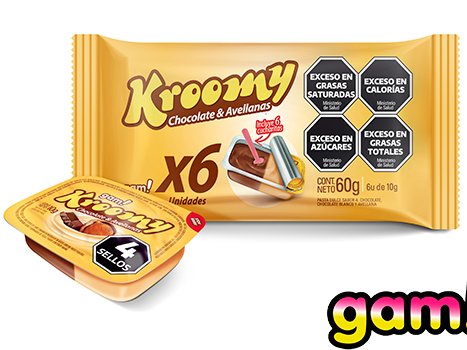 KROOMY CHOCO Y AVELLANA PACK X6