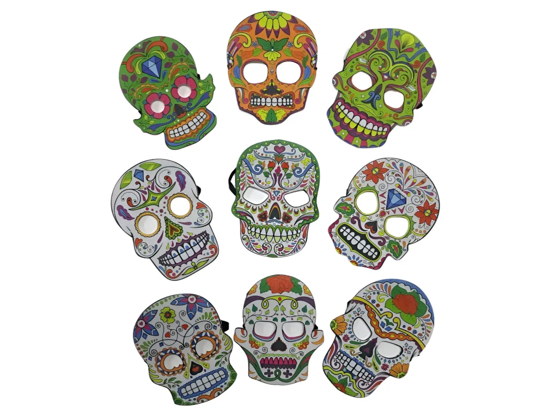 MÁSCARA MEXICANA PLANA Surtidas