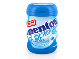 MENTOS GUM - CHICLES WINTERGREEN PACK x 6