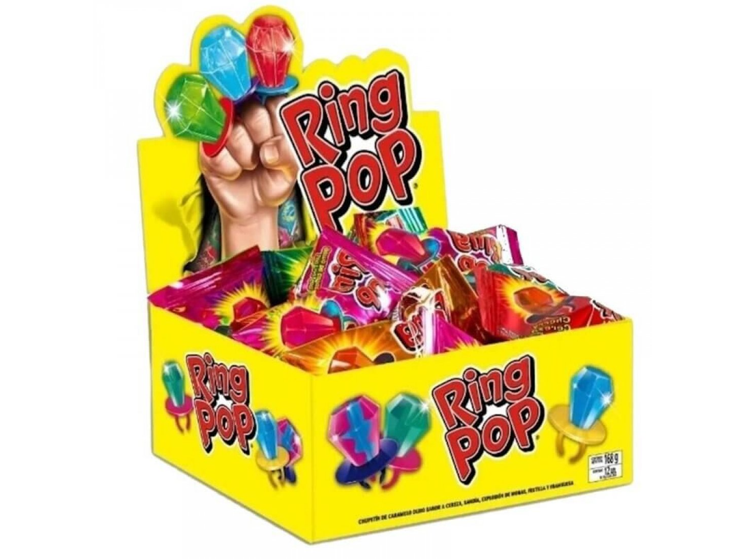 RING POP - CHUPETIN ANILLO 24 UNIDADES
