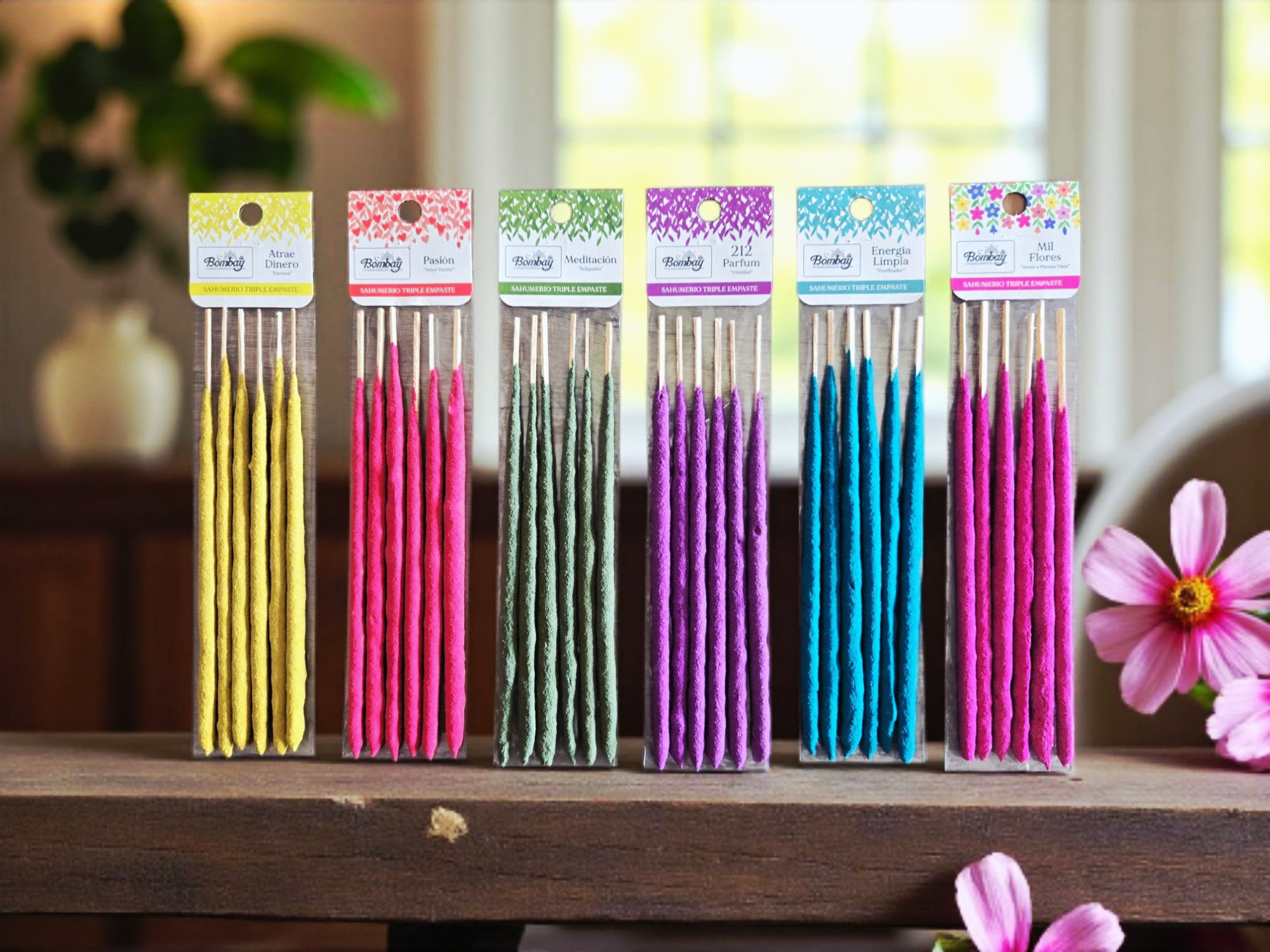 SAHUMERIO BOMBAY TRIPLE EMPASTE - 6 varillas