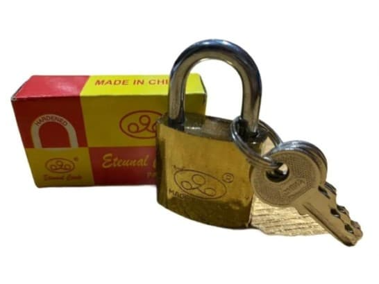 CANDADO DORADO 25MM EN CAJA