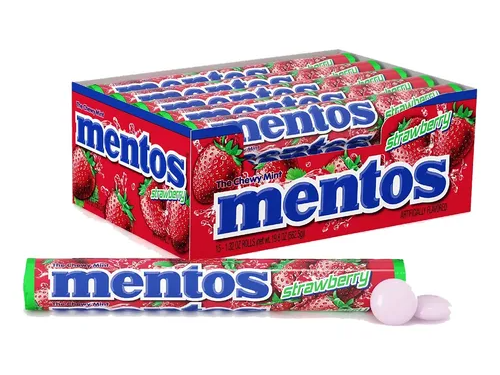 MENTOS FRUTILLA - PASTILLA x12